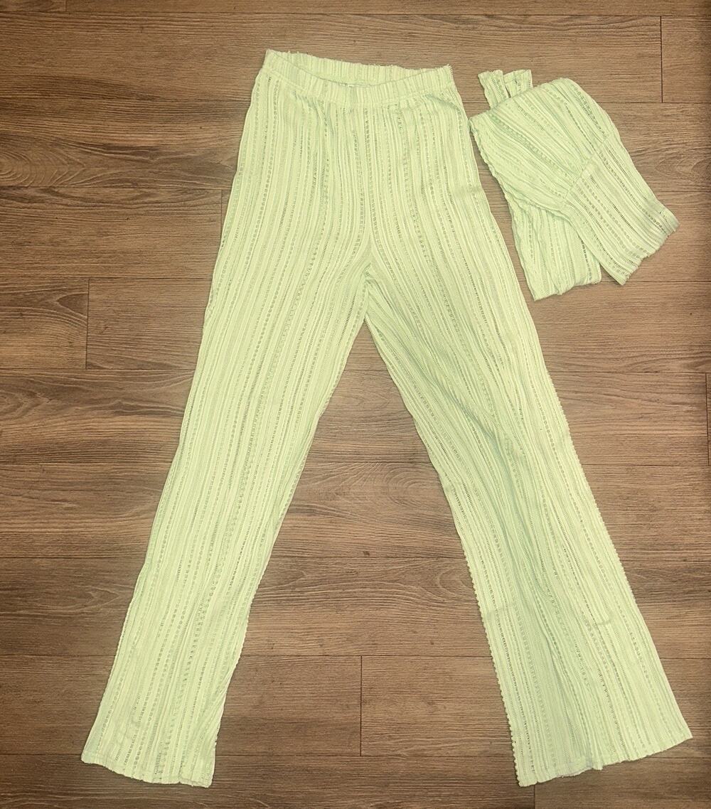 ASOS Women’s Tall 2 Piece Pants Knit Set In Matcha Green Size Us 6 Tall